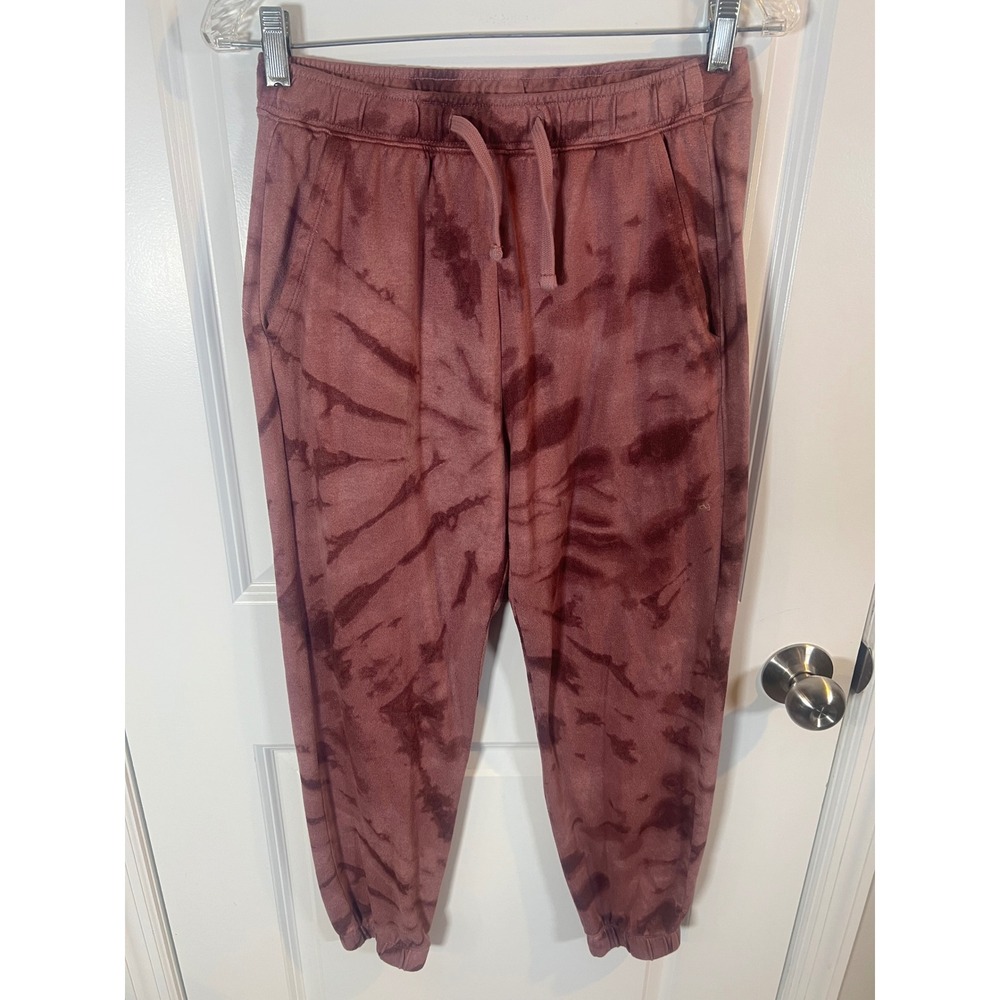 Gilly Hicks Womens Jogger Sweatpants Tie Dye Mauve XS